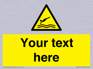 Custom Warning diving area